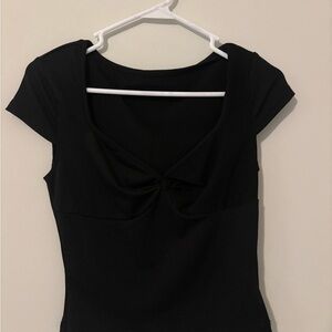 SHEIN Black Short Sleeve Top
